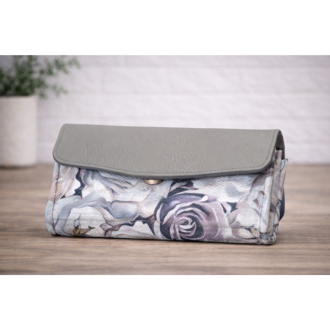 Blomme Beursie | Floral Purse - Grey