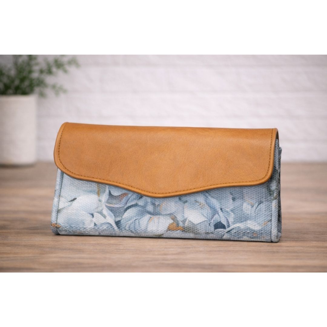 Blomme Beursie | Floral Purse - Tan