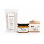 Badsout + Lyfskrop + Seep | Bath Salt, Body Scrub, Soap Combo