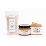 Badsout + Lyfskrop + Seep | Bath Salt, Body Scrub, Soap Combo