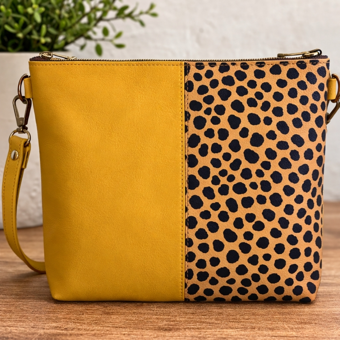 Die Savanna Cheetah Sling Bag - Geel | Yellow