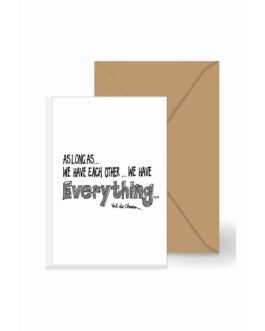 Mini Card ~ As Long As We Have Each Other