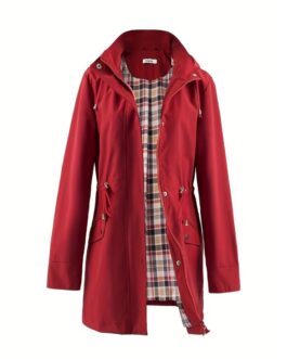 Hooded Rainproof Trench Coat ~ Short