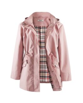 PLUS Hooded Rainproof Trech Coat ~ Short