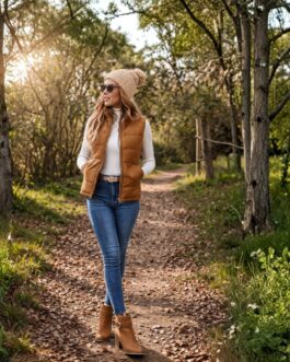 Sleeveless Padded Vest Jacket