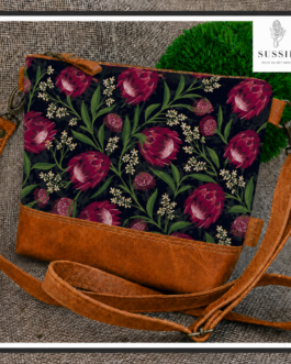 Sussie Signature Collection: Grab & Go Bag DARK PINK PROTEAS