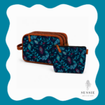 Ladies Premium Leather Bag & Cosmetic Bag Combo