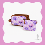 Ladies Premium Leather Bag & Cosmetic Bag Combo