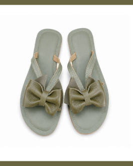 Bow Detail Sandal ~ Olive