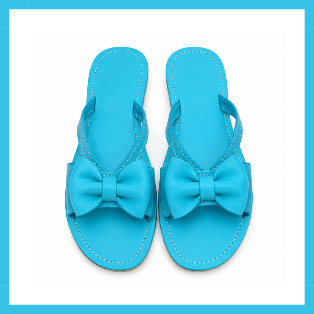 Bow Detail Sandal ~ Turqouise