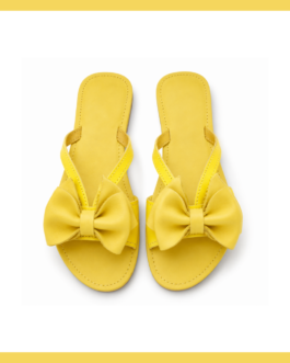 Bow Detail Sandal ~ Yellow