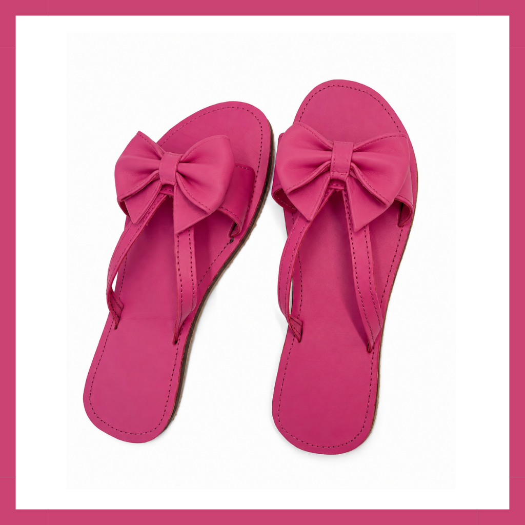 Bow Detail Sandal ~ Pink
