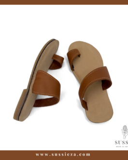 Leather Slip On Sandals