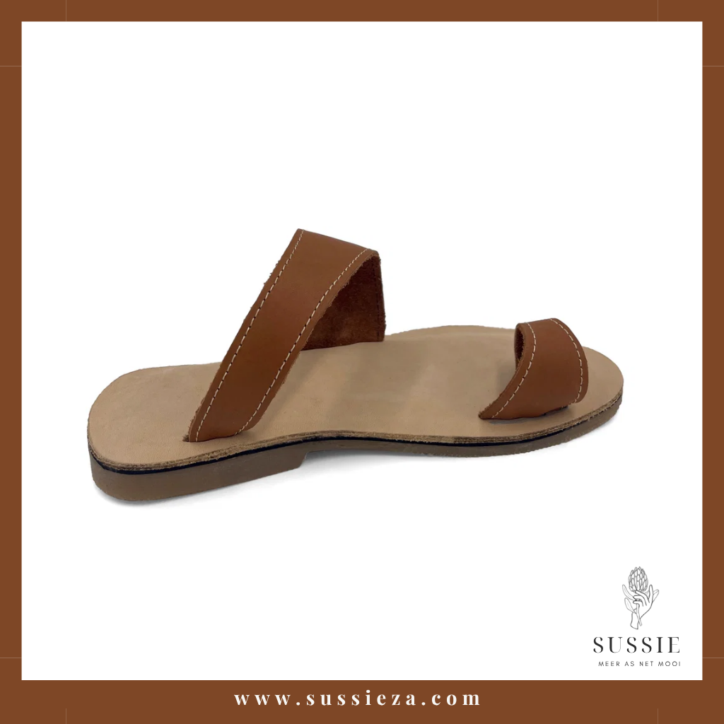 Leather Slip On Sandals - Image 3