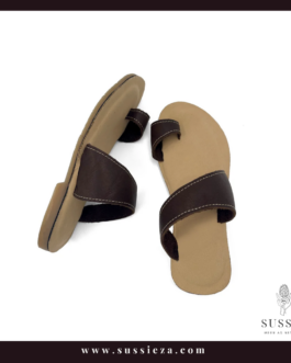 Leather Slip On Sandals