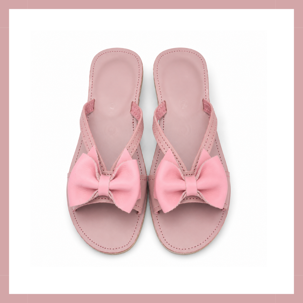 Bow Detail Sandal ~ Dusty Pink