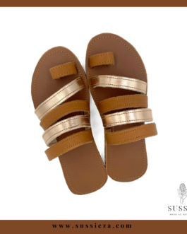Leather Slip On Sandals