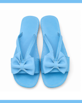Bow Detail Sandal ~ Light Blue