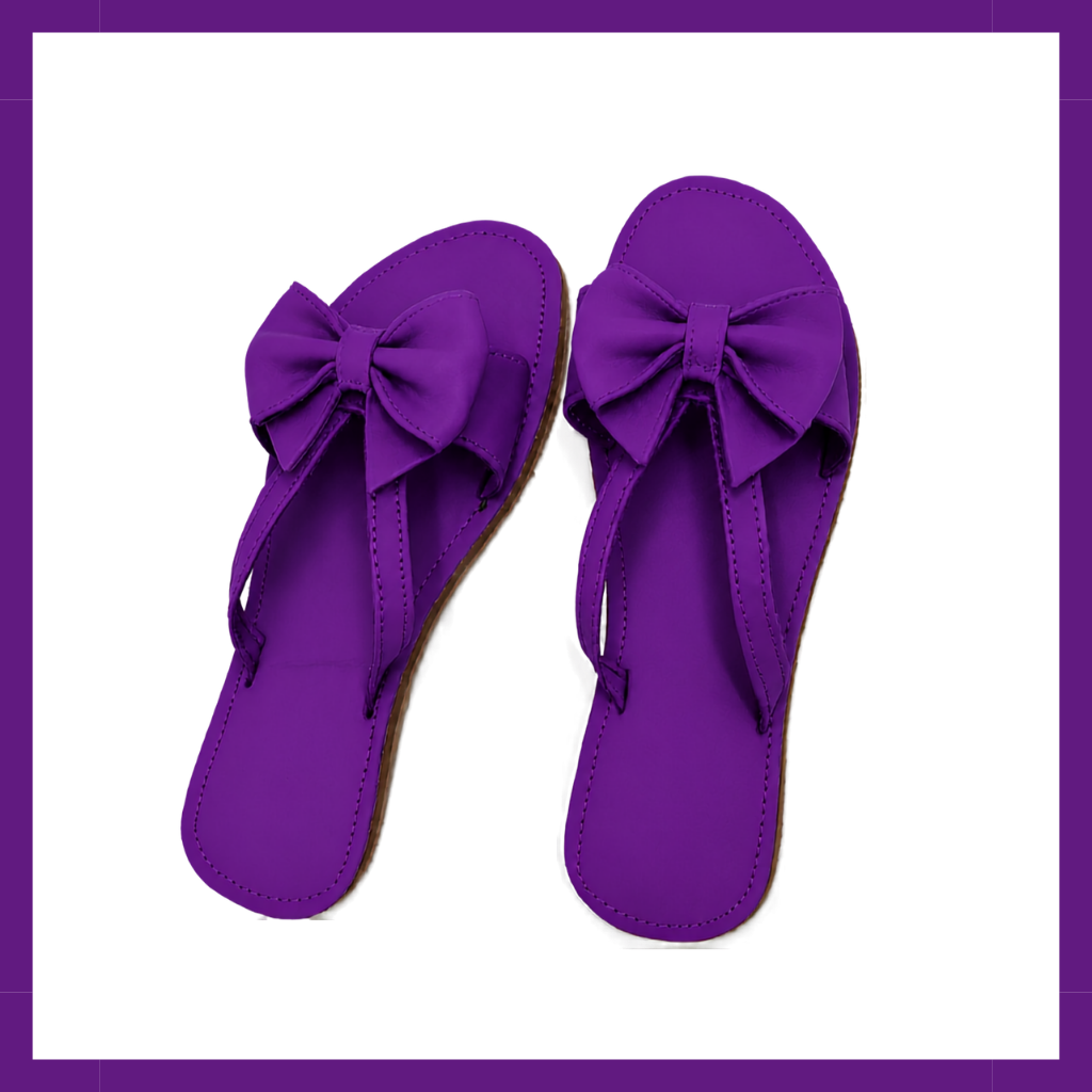 Bow Detail Sandal ~ Violet