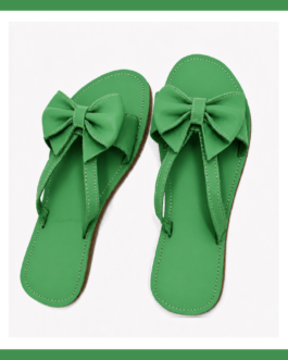 Bow Detail Sandal ~ Green